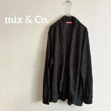 mix & Co. 다크 그레이 긴팔 가디건 여성용 겨울