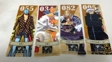 ONE PIECE 100권 축하 페어 클리어 책갈피 4개