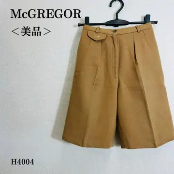[ 새상품급 ] 맥레거 하프 팬츠 장식 플랩 울 혼방 XS 상당 카멜