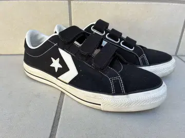 CONVERSE 블랙 벨크로 스니커즈