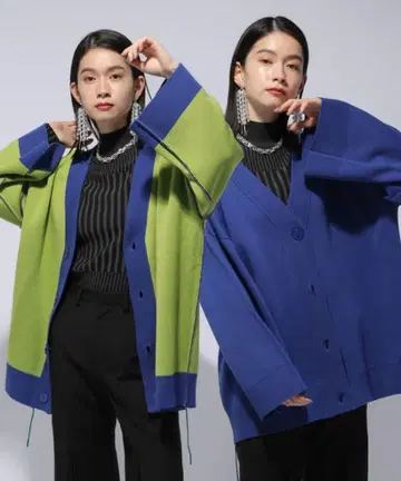 HARE 하레 가디건 리버서블 새상품급 블루