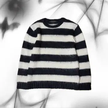 00s archive y2k mohair border knit