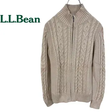 [엘엘빈] 풀 집업 니트 스웨터 케이블 XS 사이즈 @