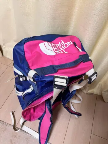 THE NORTH FACE 네이비 핑크 백팩 S