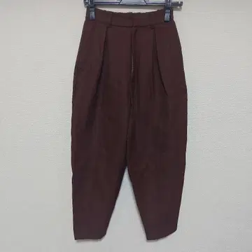 Ameri Vintage 레더라이크 팬츠 브라운 아메리빈티지