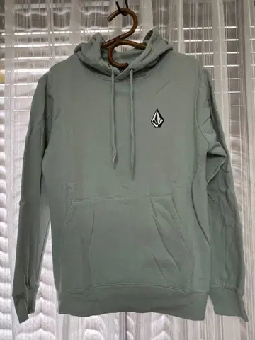 Volcom 후드 부착 후드티 라이트 그린