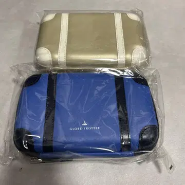 GLOBE TROTTER 골드 트래블 파우치