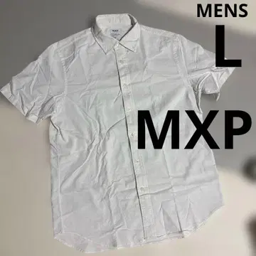 MXP 남성용 셔츠 L 화이트 반팔 셔츠