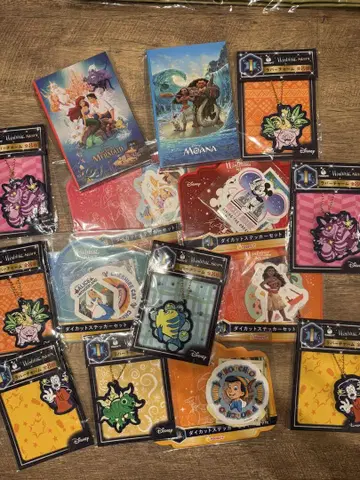 디즈니 해피 복권 엽서 러버 참 스티커 세트