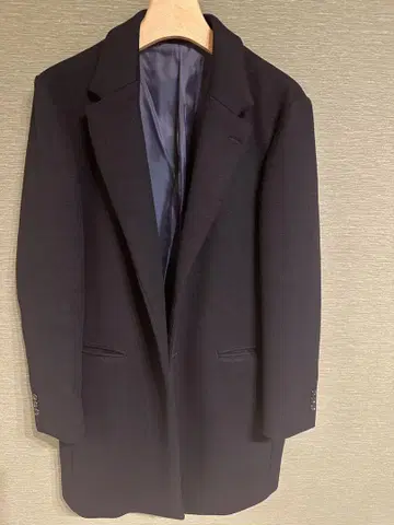 GREEN LABEL RELAXING 네이비 체스터 코트