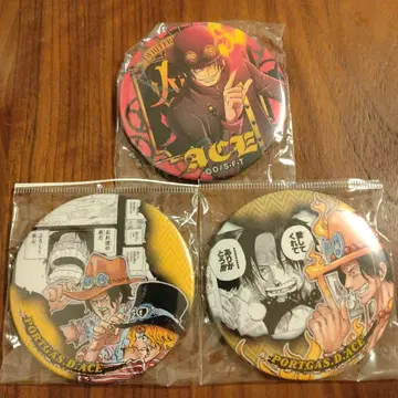 ONE PIECE 캔뱃지 에이스 3종 세트