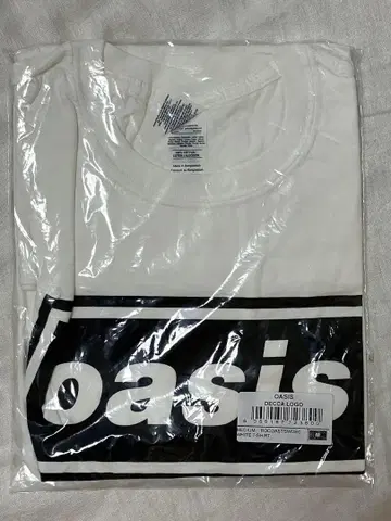OASIS 로고 프린트 T셔츠 화이트