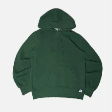 러셀 애슬레틱 무지 그린 후드티 풀오버 00s