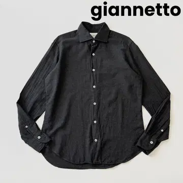 giannetto 잔네토 슬림핏 코튼 캐시미어 셔츠