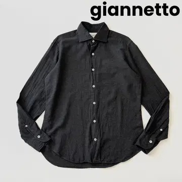 giannetto 잔네토 슬림핏 코튼 캐시미어 셔츠