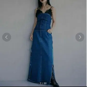 UND BACK PATCHWORK SETUP DENIM DRESS