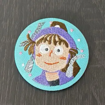 닌타마 란타로 자수 캔 배지 오하마 칸에몬