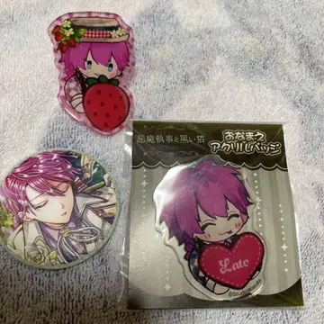 악마 집사와 블랙 고양이 라토 캔뱃지 배지