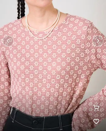 프릭스스토어 꽃무늬 상의 (핑크)