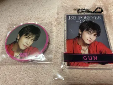 GUN 이와타 타카노리 클리어 참 & 캔뱃지