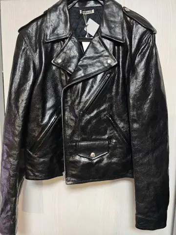 사이즈 5 AURALEE LAMB LEATHER RIDERS JACKET