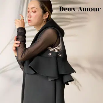 Deux Amour 본딩 아지메 프릴 롱 베스트 지레