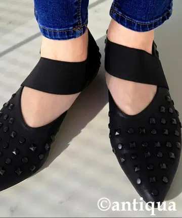 안티카 스터드 펌프스 블랙