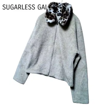 [ SUGARLESS GAL ] 슈가리스 걸 그레이 퍼 스웨터 M