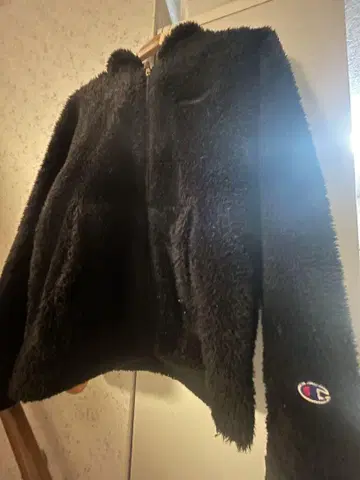 여성용 Champion 플리스 자켓 블랙 L