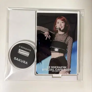 LE SSERAFIM 카페 아크릴 스탠드 사쿠라