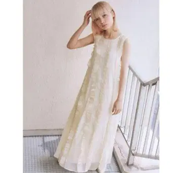 merryjenny airy frill 롱 원피스