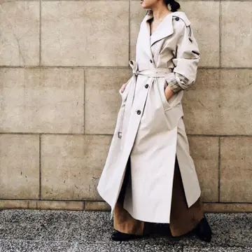 에트레토쿄 빅 실루엣 트렌치코트