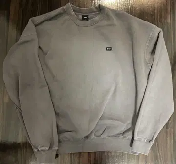 HUF 그레이 크루넥 트레이닝복 L