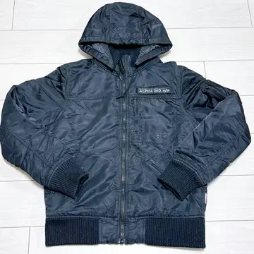ALPHA INDUSTRIES 후드 부착 자켓 L