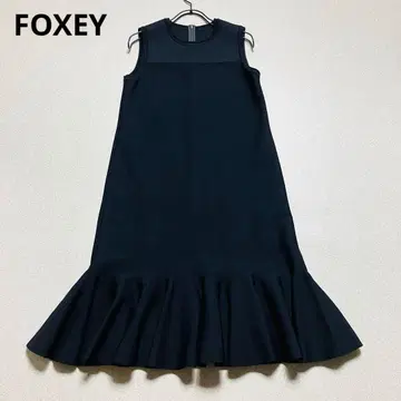 새상품급 최근 FOXEY 프리 지아 드레스 원피스 슬리브리스
