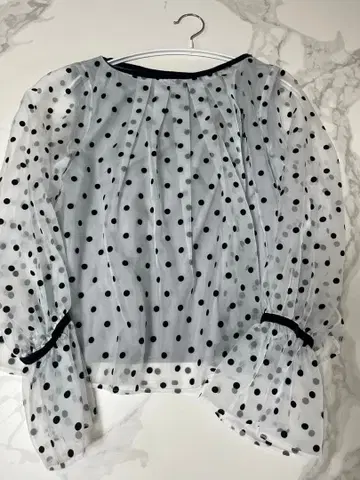 DRESSLAVE 도트 블라우스 상의 38