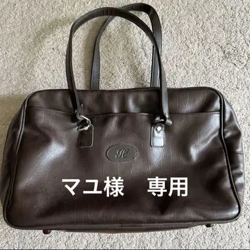 다크 브라운 가죽 토트백
