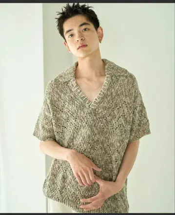 Camphor wood 스키퍼 스티치 썸머 니트 셔츠 반팔 셔츠 여름옷