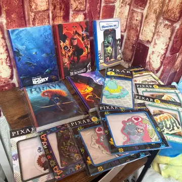 Happy 복권 픽사 PIXAR 엽서 스티커 묶음 판매 새상품