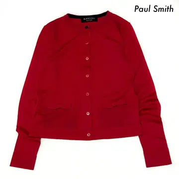 폴 스미스 Black 긴팔 가디건 리본 포켓