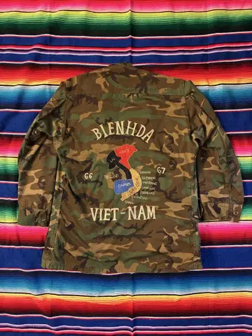 80s BDU 자켓 카모플라쥬 밀리터리 자켓 베트남 자켓