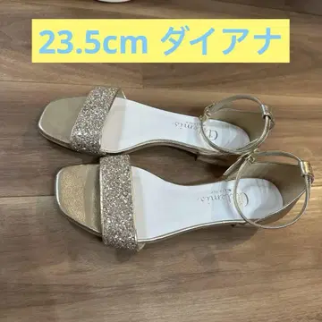골드 글리터 샌들 23.5cm