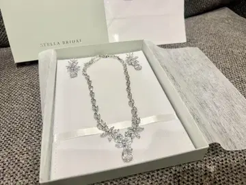 STELLA BRIDAL 목걸이와 귀찌 세트 M 사이즈