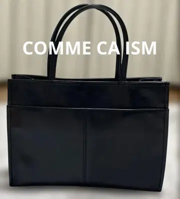 COMME CA ISM 컴시즘 가죽 토트백 비즈니스 백