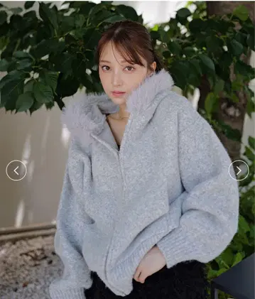 스나이델 퍼 니트 후디