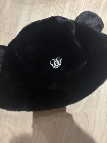 미키마우스 귀 포함 햇 블랙