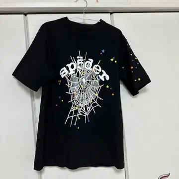 sp5der 블랙 T셔츠 S사이즈