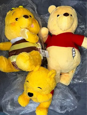 곰돌이 푸 봉제 인형 묶음 판매