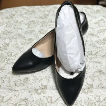 여성용 블랙 펌프스 취업활동 신발 25.5cm