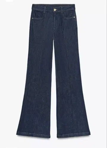 ZARA 플레어 플리츠 데님